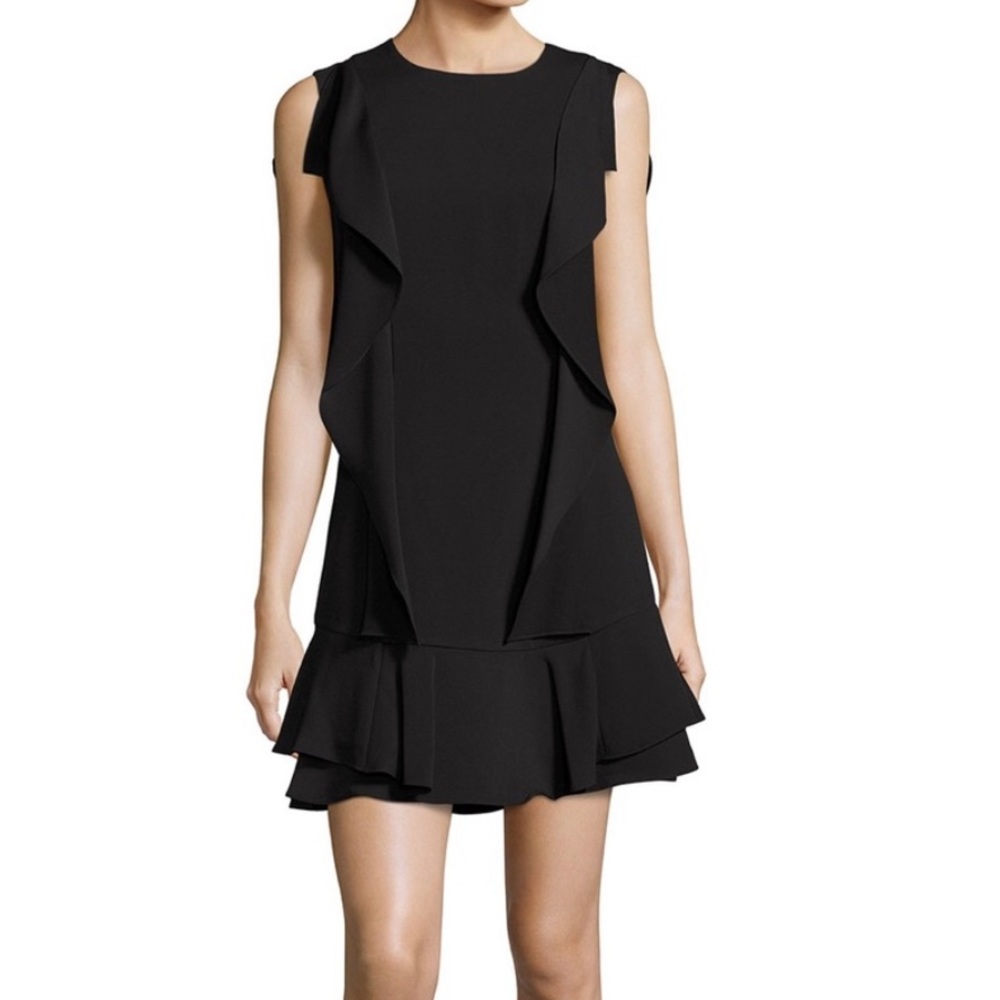 NWT BCBGMAXAZRIA Annemarie ruffle flounce dress